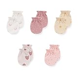 JELYLOVE 5 Pack Unisex New Born Boy Girls No Scratch Mittens Cotton Soft Baby Gloves Accessory 0-3 Months Baby Essentials