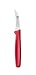 HENDI Coltello tourné, lama curva, coltello da giro, coltello da cucina, spelucchino, per pelare frutta e verdura, 158x19x(H)9mm, acciaio inossidabile, polipropilene, rosso