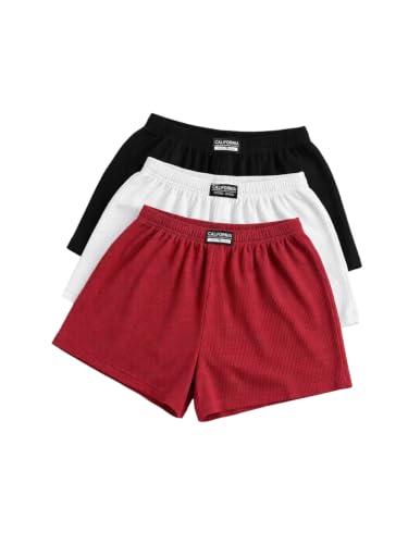 Image of SOLY HUX Women's Summer Shorts 3 Packs Casual Comfy Shorts Sets