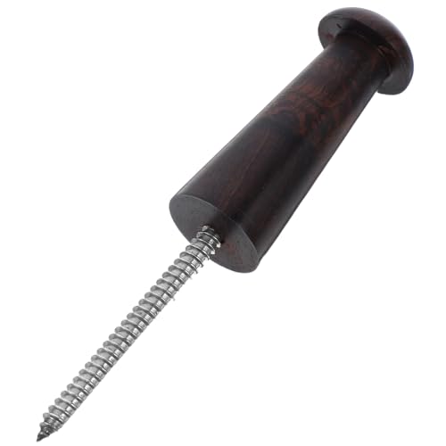 Generic Durable Stainless Steel Hanger with Wood Mount for Wall for Ukulele Violin Music Instrument Easy to Assemble