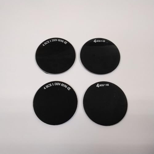 Rondelles DIN 4 lunettes soudeur verre de rechange teinté pour soudage gaz