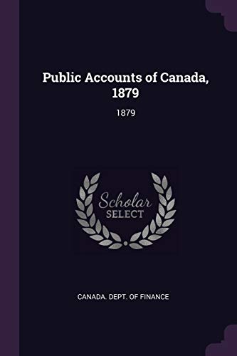 Public Accounts of Canada, 1879: 1879