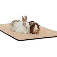 NEO SOLVO Slaapmat, Kooivoering, Fleece voor konijnen en cavia's - 50 x 60 cm - Perfect beddengoed onder huis in binnenkooien en C&C - Absorberend Waterdicht - Gemakkelijk te combineren - Blauw