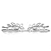 Pair of Sterling Silver Ear Crawler Earrings, Lotus Flower Ear Climber Statement Earrings, Handmade