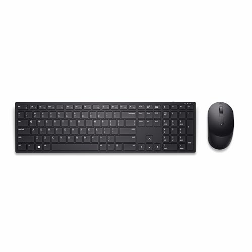 Clavier et Souris sans Fil Dell Pro - KM5221W - Français (QWERTY) - Black