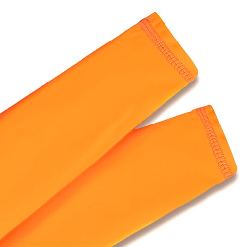 XFGIRLS Little Girls One Piece Bright Neon Swimwear One Piece Rash Guard Beach Wear Quick-Dry Full Zipper with Shorts4