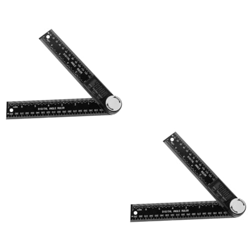 Protracteur numérique LCD Uonlytech lot de 2 goniomètres pour mesure d'angle en menuiserie