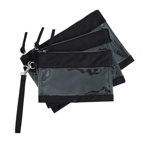 Embrunioice Clear Organizer Pouch With Zipper,3-Piece Multi-Purpose Organizer Bag For Snacks,Diaper cover