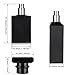 6 Pack 30ml / 1 Oz Black Assorted Refillable Perfume Bottle, Portable Square Empty Glass Perfume Atomizer Bottle Spray Applicator with 4 kinds of perfume dispenser(6 Pack 30ml / 1.01 oz. Black )