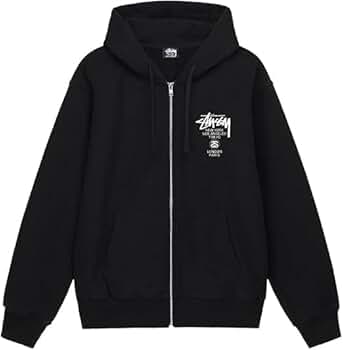 Amazon.co.jp: [ステューシー] WORLD TOUR ZIP HOOD ジップアップ