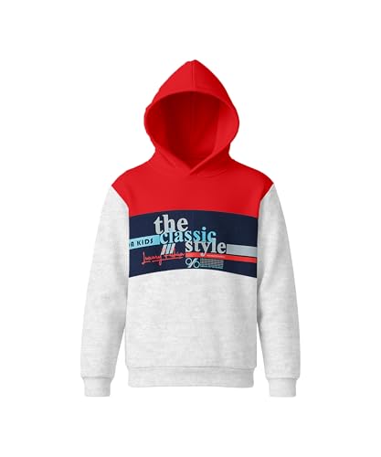 Image of KYDA KIDS Boys Cotton Hooded Neck Hoodies - Sweatshirt with Hoodies Full Sleeves Boys Winter Wear, Long Sleeve Sweatshirts for Boys - Regular Fit Multicolor(HOOD-A-C5-9-10Y)