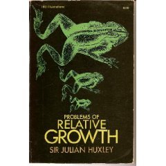 Hardcover Problems of relative growth, Book