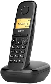 Gigaset A170 SINGLE - Basic Cordless Home Phone with Big Display and Energy-Saving ECO DECT Technology - Black