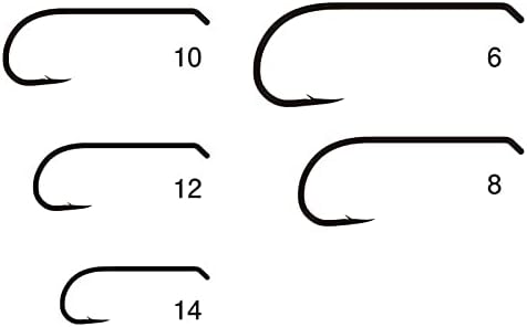 Gamakatsu F-11-3F 12856 Fly Hooks, S10-3F, No. 6, 20 Pieces, NS Black