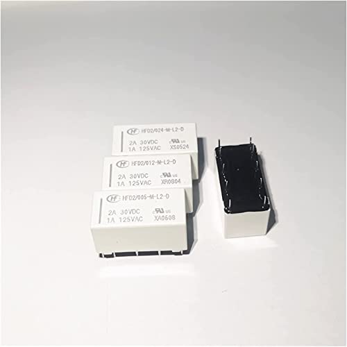 Relais électromécanique bistable HFD2-012 en pack de 20 unités pour commutation de signal 1A