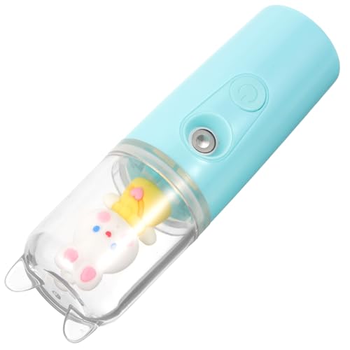 PLAFOPE Humidificador Facial Portátil Mano 35 Ml Verde Facial para Rostro Niebla Continua Dispositivo Hidratante Compacto y Sauna Vapor en Casa
