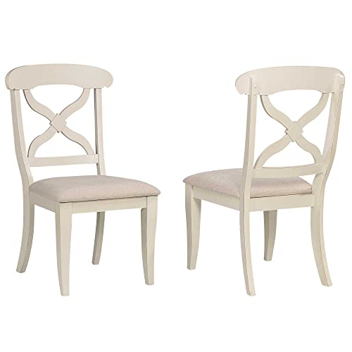 Sunset Trading Andrews Dining Chair, Antique White Finish #TOP19