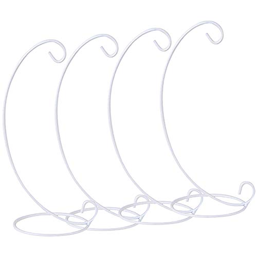 Artliving (4 Pack Ornament Display Stand, White Iron Hanging Stand Rack Holder For Hanging Glass Globe Air Plant Terrarium, Witch Ball, Christmas Ornament And Home Wedding Decoration #TOP14