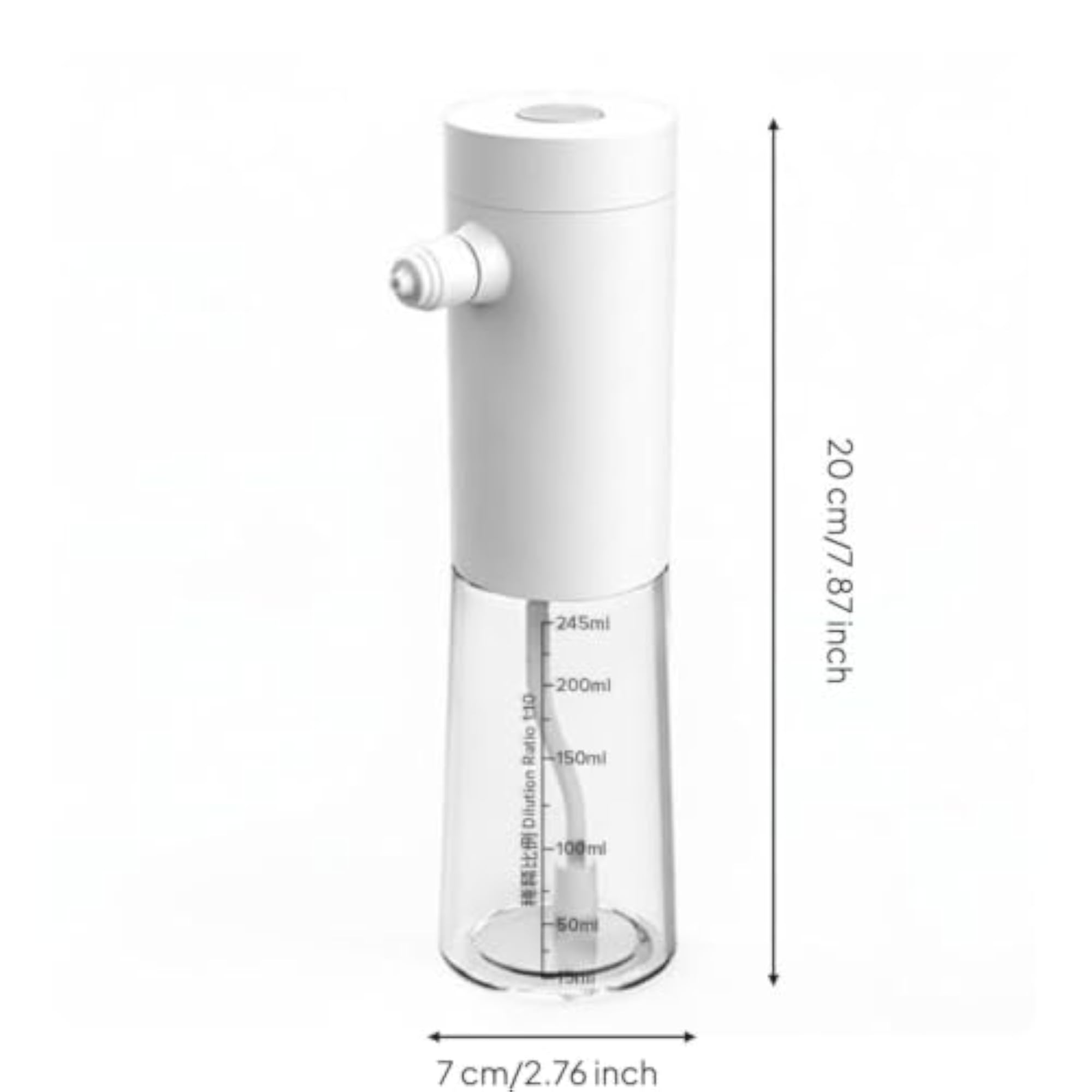 Rechargeable Electric Foam Pump Sprayer for Bathroom, White