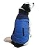 Fashion Pet COLOR BLOCK PUFFER Dog Coat BLUE Small