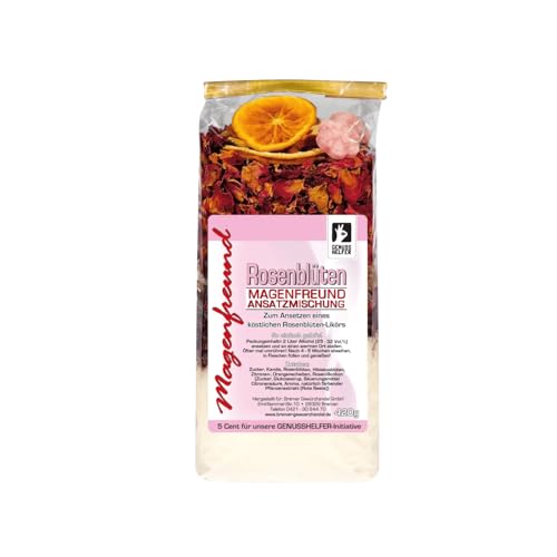 Bremer Gewürzhandel Magenfreund Ansatzmischung Roseblüten, ohne künstliche Zutaten, Likör selber machen, 420g