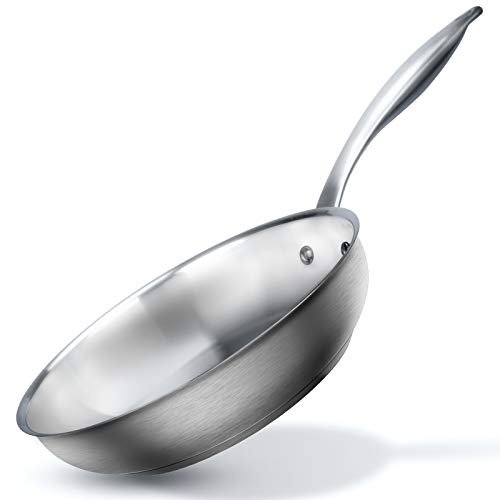 Comparison: Best Impact Bonded Cookware 10 Duxtop Professional Stainless Steel Fry Pan, Induction Ready Cookware with Impact-bonded Technology, 9.5 Inches