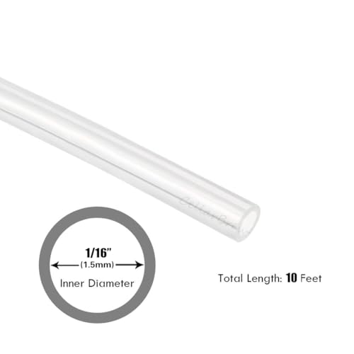 Image of 1 /16 inch ID Silicon Tubing, JoyTube Food Grade Silicon Tubing 1 /16 inch ID x 1 /8 inch OD 10 Feet High Temp Pure Silicone Hose Tube for Home Brewing Winemaking