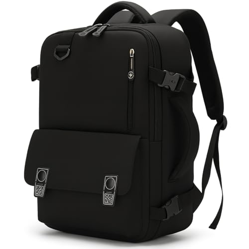 Mochila Feminina Impermeável Design Reforçado Antifurto Viagem (Preto)