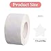 Dimeho 500 Pcs White Star Stickers Roll, 1 Inch Self-Adhesive Small Stars Labels Waterproof Removable Star Shape Stickers for Reward Arts and Crafts Wall Classroom Decals Teacher Business