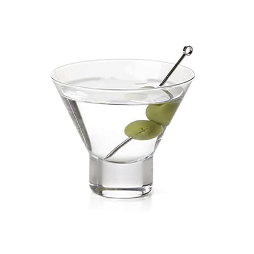 History Company The Alfred Hitchcock Genuine Original “Tippi” Stemless Martini Cocktail Glass, 4-Piece Set (Gift Box Collection) #TOP1