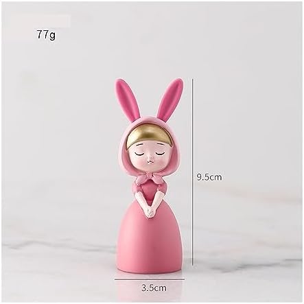 OZTERN desktop decor 2PC Crafts Decorations Bedroom Tabletops Home Decorations (Color : Pink, Size : L)