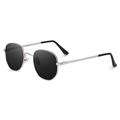 Image of PATHAN SHAH RUKH KHAN Inspired UV Protected Unisex Sunglasses | Hexagonal Design SRK PATHAN Eyewear | Silver