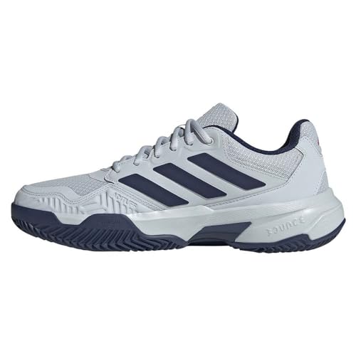 adidas Herren CourtJam Control 3 Clay Tennis Shoes, Halo Blue/Dark Blue/Team Shock pink 2, 46 EU – Ansicht 3