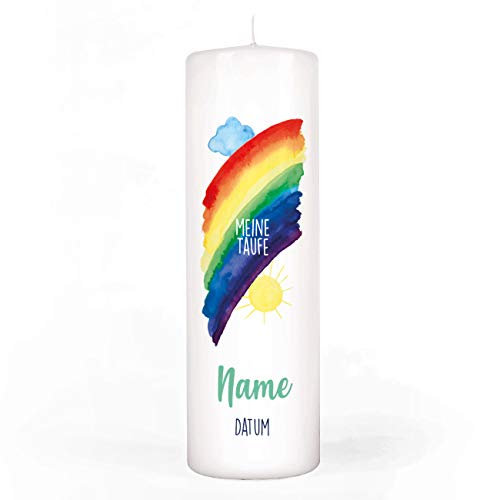 Striefchen® Regenbogen Taufkerze