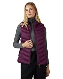 32 Degrees Heat Women’s Lightweight Packable Vest – Quilted Travel Vest for Cold Weather, Dark Purple, Large