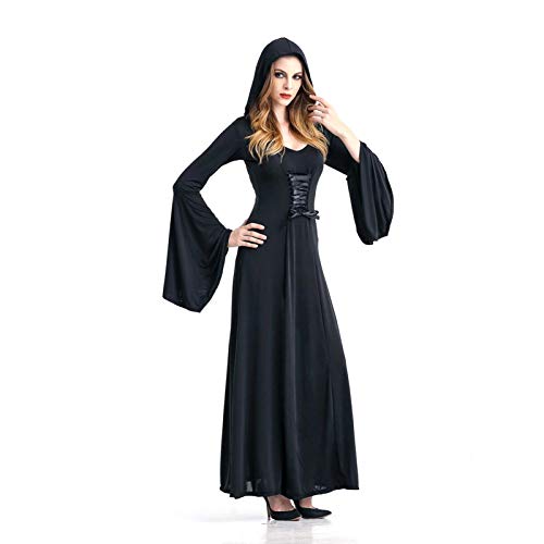 arbitra Bata con Capucha de Halloween, Disfraz de Bruja de Halloween para...