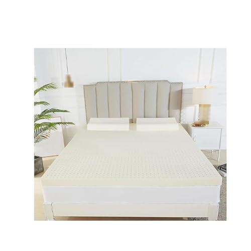 Image of 100% Natural Latex Mattress - Soft Firmness 2.5cm Thickness Cotton Cover Included - Perfect for Double/Twin Bed 130x190cm (51x75in) - Eco-Friendly Sleep Solution