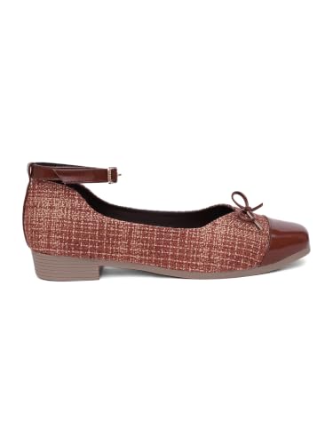 Image of TRYME Women's Slingback Ballet Flats | Closed Toe Casual Ballerina Shoes with Adjustable Strap, Cushioned Insole, Elegant Office Fashion Footwear