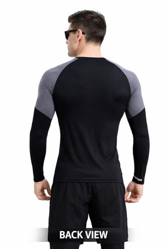 Image of NEVER QUIT Men Slim Fit Sports, Gym T-Shirt Black Color