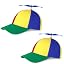 2pcs-adult Baseball Cap Style-green Brim