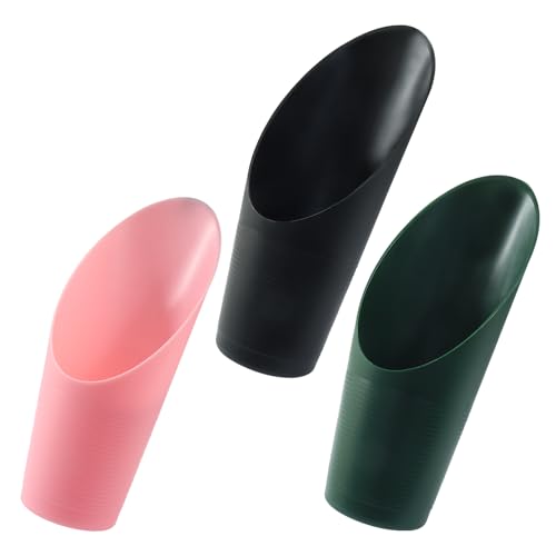 OSVJE 3 Pcs Bonsai Soil Scoops Plastic Garden Shovels Garden Tool Colorful Mini Potting Scoops for Plant Succulent Lightweight and Stable Design for Easy Gardening and Transplanting Tasks