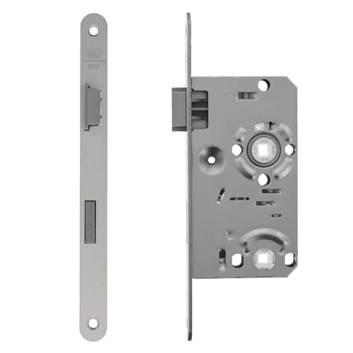 ToniTec WC Einsteckschloss DIN Links Badschloss Dornmaß 55 mm Stulp 20 mm