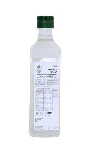 Image of Kerala Vaniyar Virgin Cold Pressed Coconut Oil 500 ml /100% Pure /Cooking, Baby, Hair & Skin Care /Unrefined,Chemical Free, Natural
