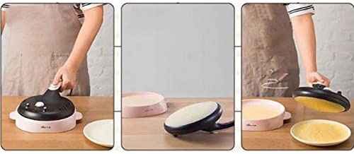 FGDFGDG Elektrischer Crpes Maker Crpes Maker Edelstahl Crpe-Maschine mit Antihaftbeschichtung Mini-Pizza-Maschine 20cm… – Bild 3