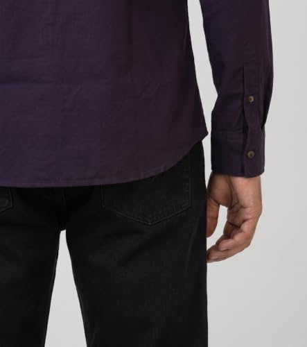 Image of Amazon Brand - INKAST Men Solid Cotton Shirt | Casual Wear | Basic Essential Plain Everyday & Office Wear | Full Sleeve | Regular Fit