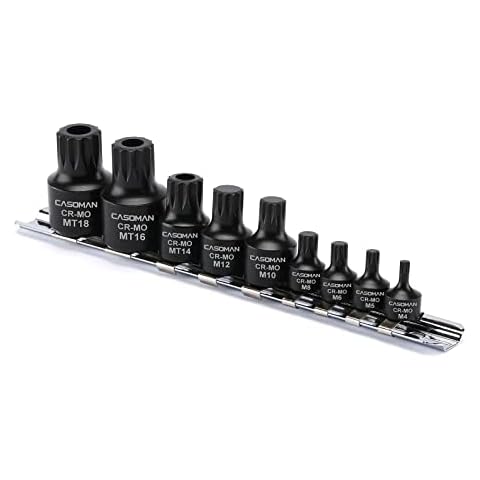 CASOMAN 9-Piece Low Profile Impact Bit Set Cover