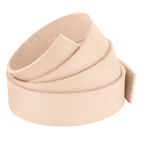 Elw Leather Blank Belt - 3-4 Oz. (1.2-1.6Mm) Thickness - Size: 1-1/2"X72" (3.81X182Cm) Cowhide Vegetable Tanned - Full Grain Strip, Strap - Ideal For Diy Belts For Tooling, Crafting & Stamping #TOP20