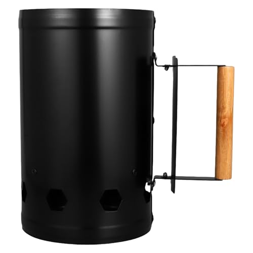 Toyvian Barril para Encender Fuego Cubo De Barril para Barbacoa para Camping y Exteriores Fabricado Acero Fácil De Usar