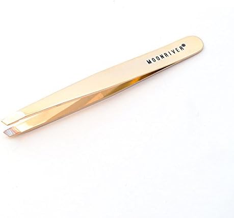 Moonriver Beauty Large Angled-Tip Tweezers - Gold