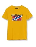  Napapijri Jungen K SALLYN T-Shirt, Gelb (Mango Yellow Y171), 122 (Herstellergröße:6)